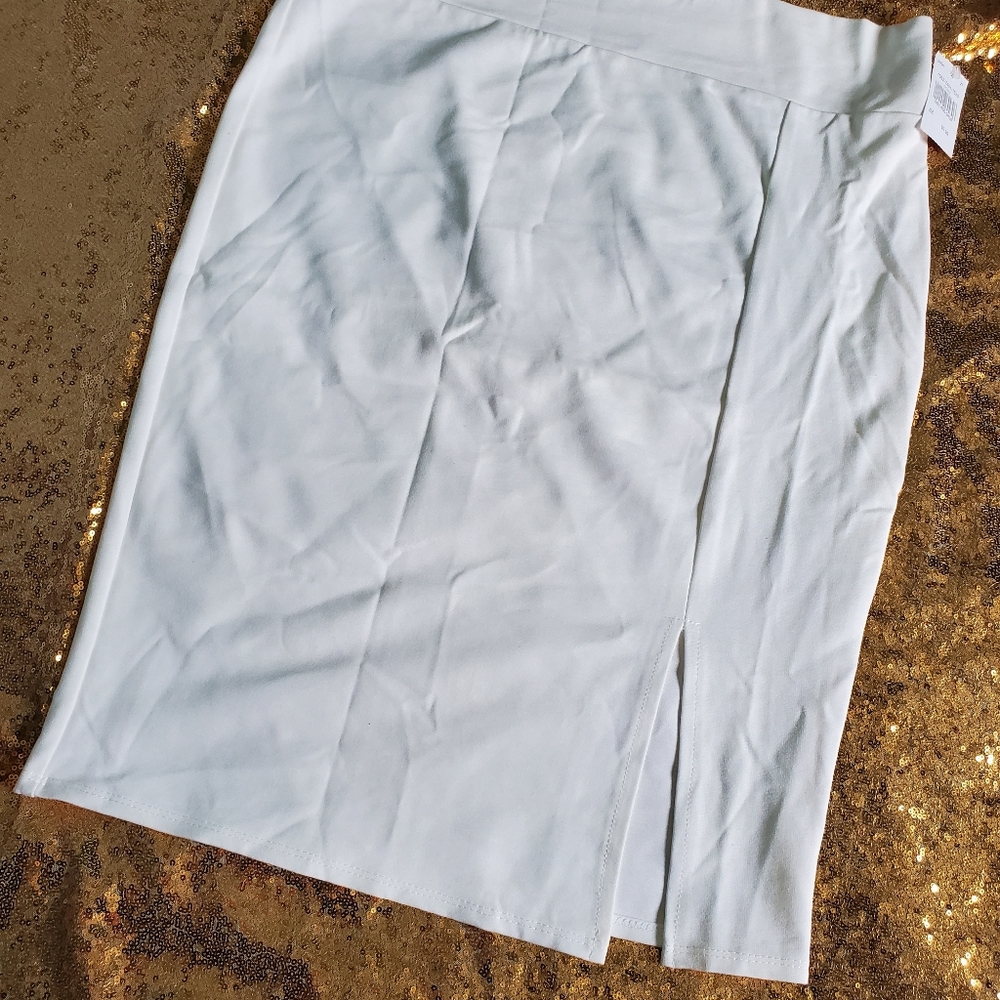 White Mid Skirt